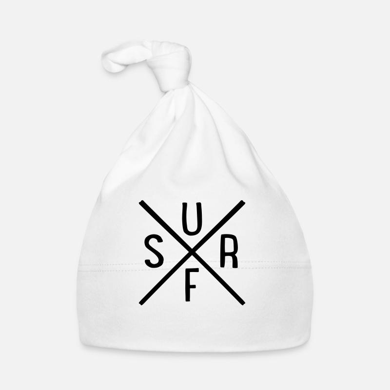 Surf - Baby Bio-Mütze - Weiß