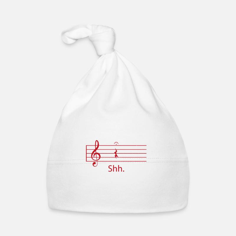 Notes guitar music gift Organic Baby Cap
