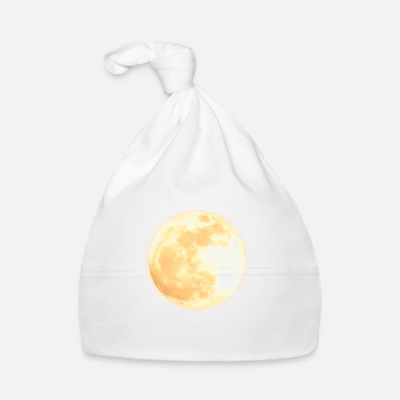 Lune - Bonnet bio Bébé - blanc
