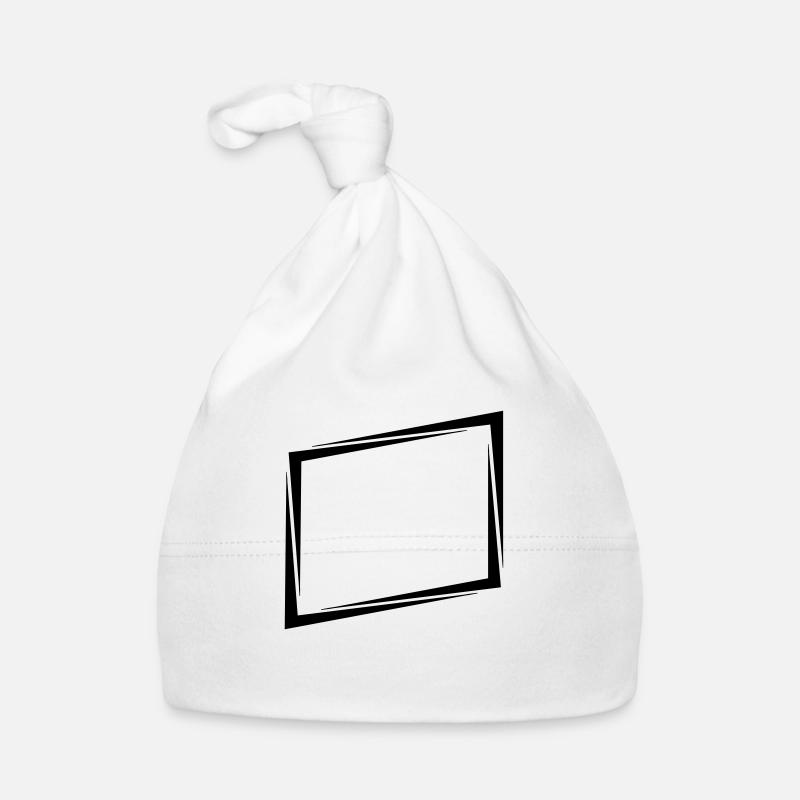 Shield rectangle frame Organic Baby Cap