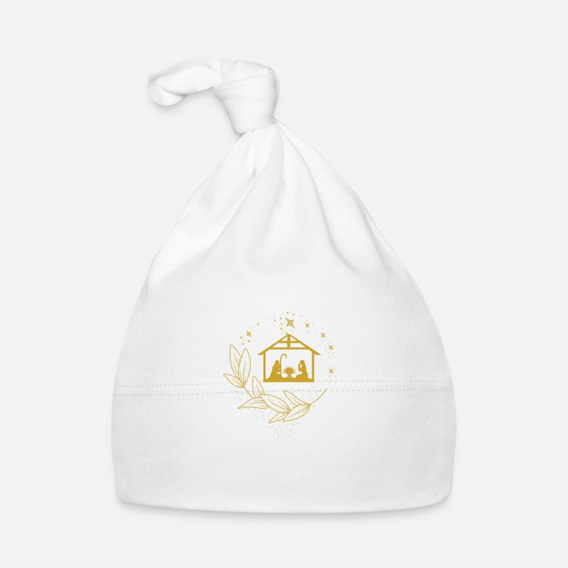 Crèche dorée Bonnet bio Bébé