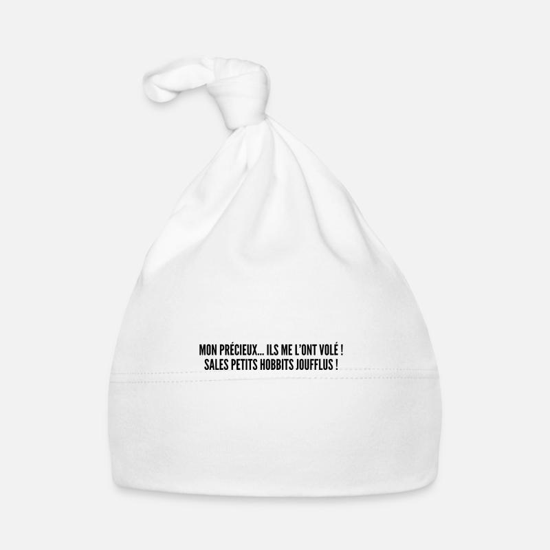 Mon précieux... Ils me l'ont volé ! - Bonnet bio Bébé - blanc