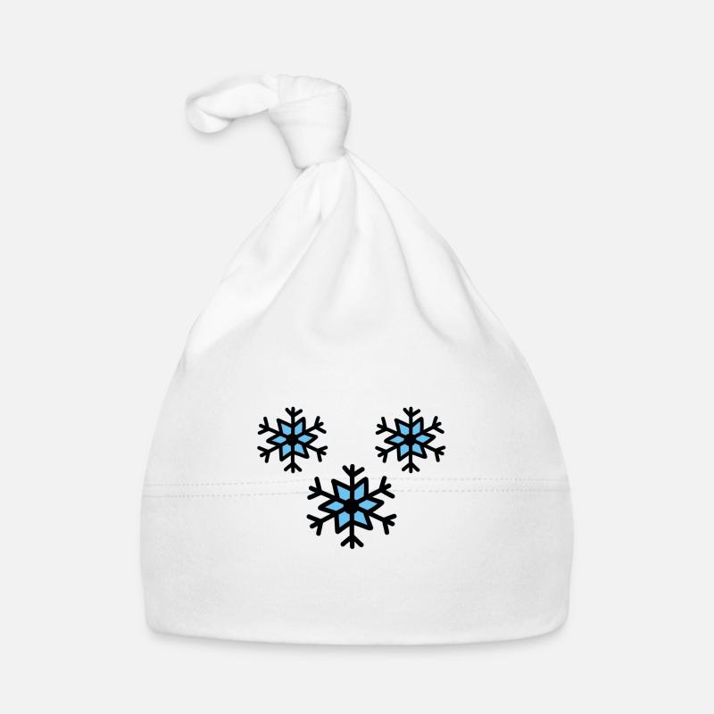 Schneeflocken - Schneeflocken zeichnen Baby Bio-Mütze
