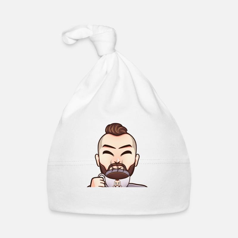 krekeltheone coffee man with coffee Organic Baby Cap
