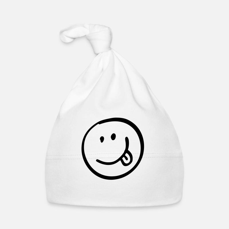 Smile with Tongue Gift Gift Idea Bonnet bio Bébé