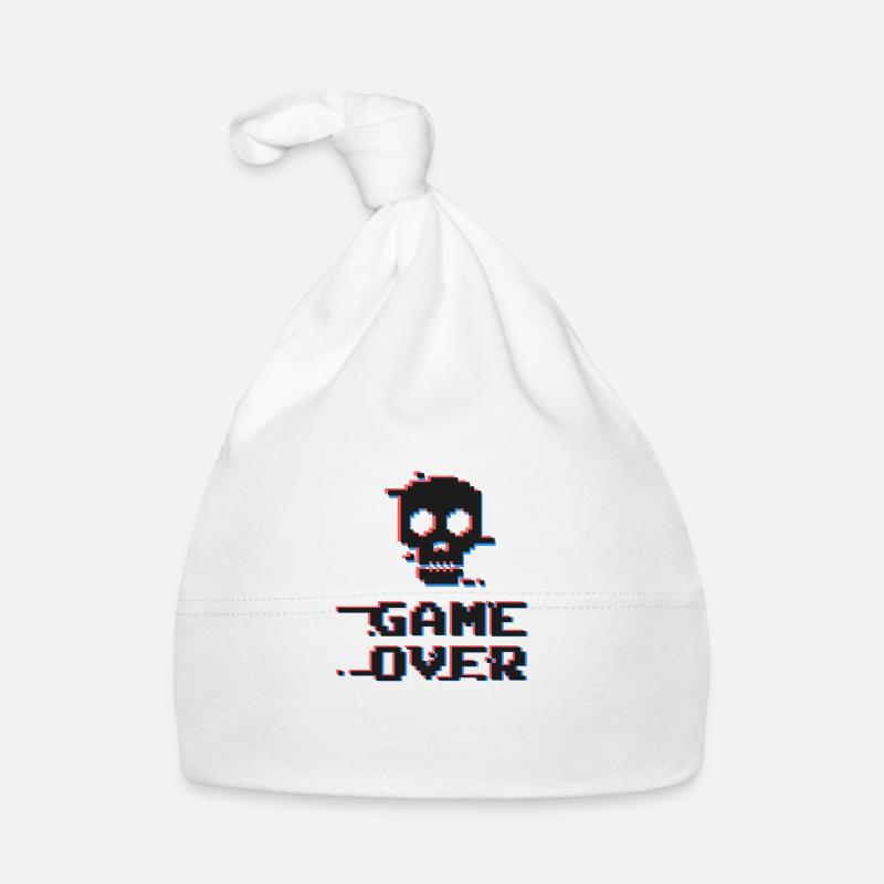 Game Over Gamer Computerspiele Videospiele PC Baby Bio-Mütze