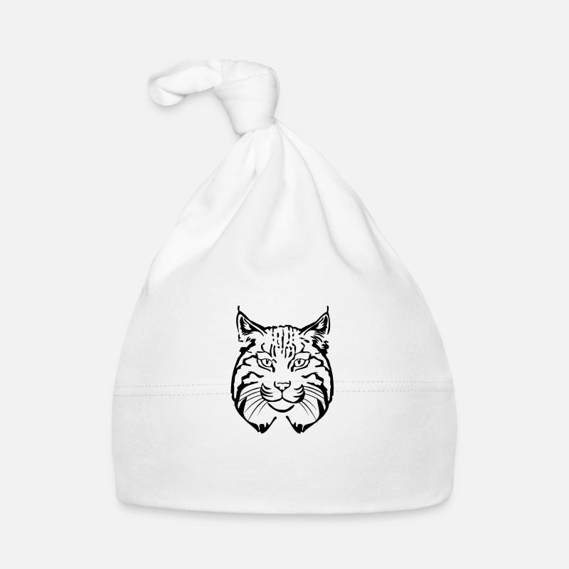 Luchs Kopf Baby Bio-Mütze