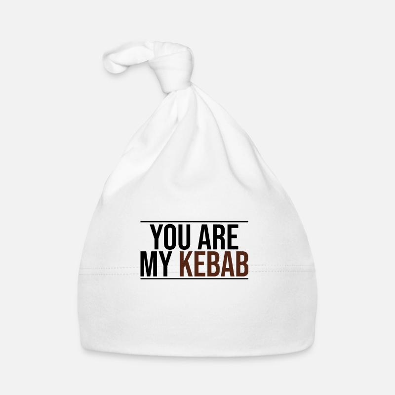 tu es mon kebab - Bonnet bio Bébé - blanc