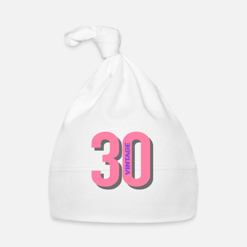 30 - Organic Baby Cap - white