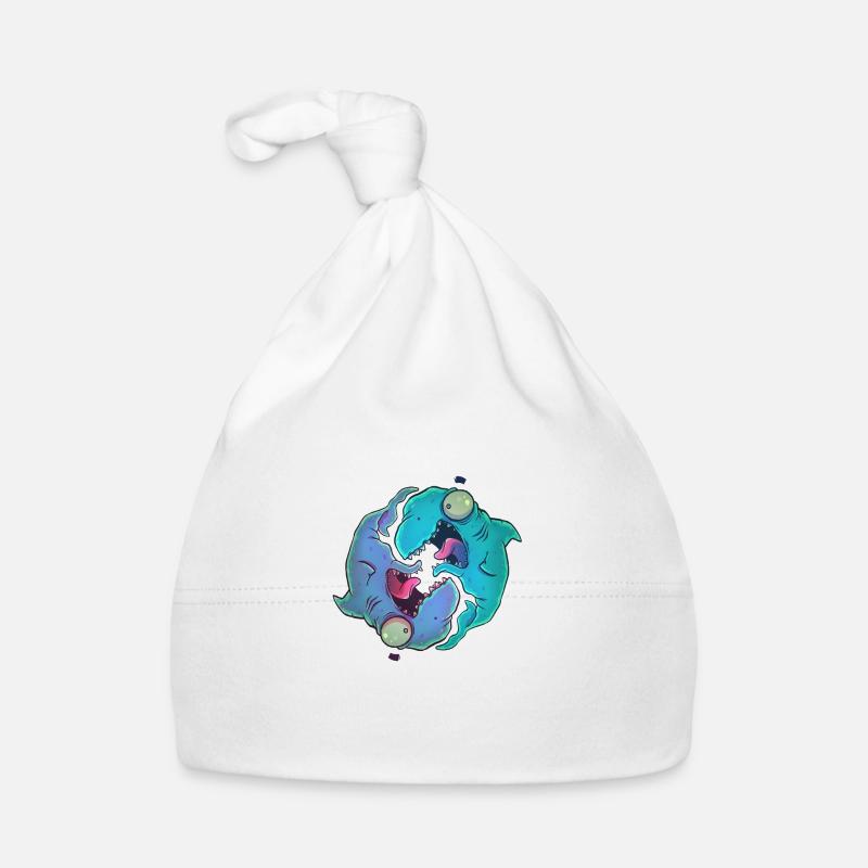 Crazy Yin-Yang fish Organic Baby Cap