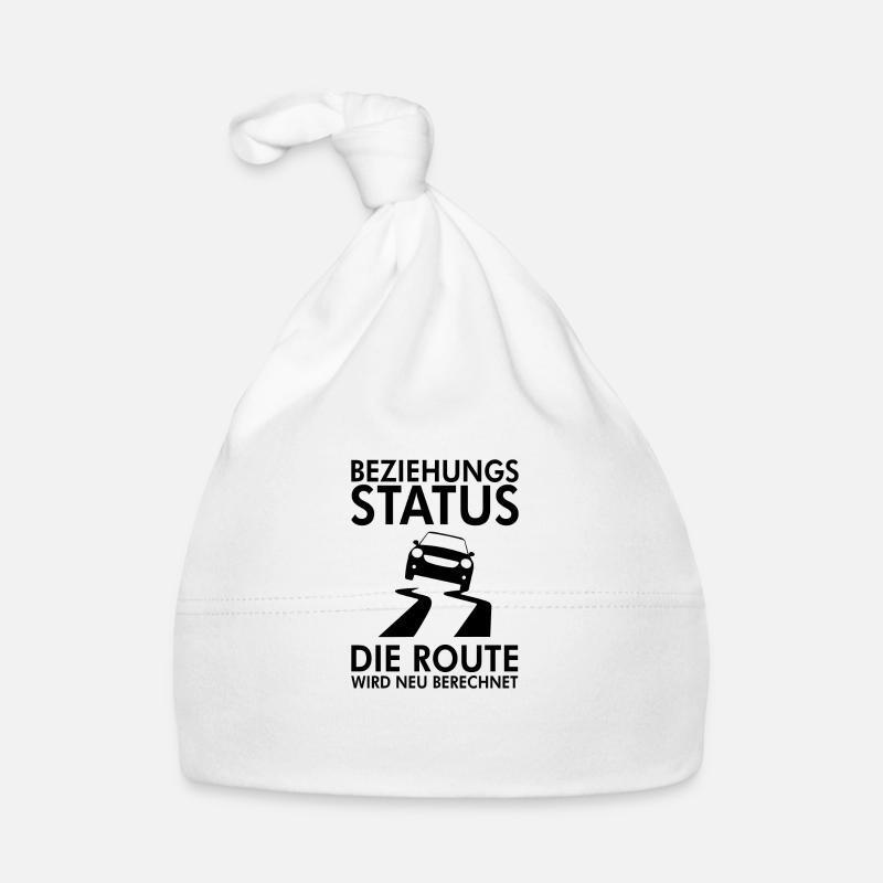Beziehungsstatus Scheidung Spruch Single Geschenk - Baby Bio-Mütze - Weiß