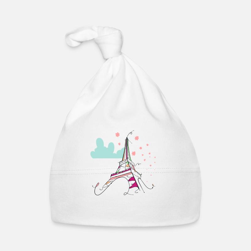 Eiffelturm Baby Bio-Mütze