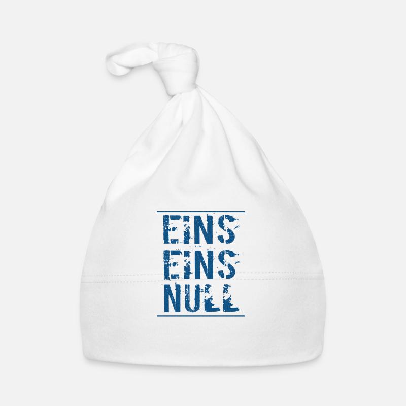 EINS EINS NULL - 110 Polizei (dunkel) Baby Bio-Mütze