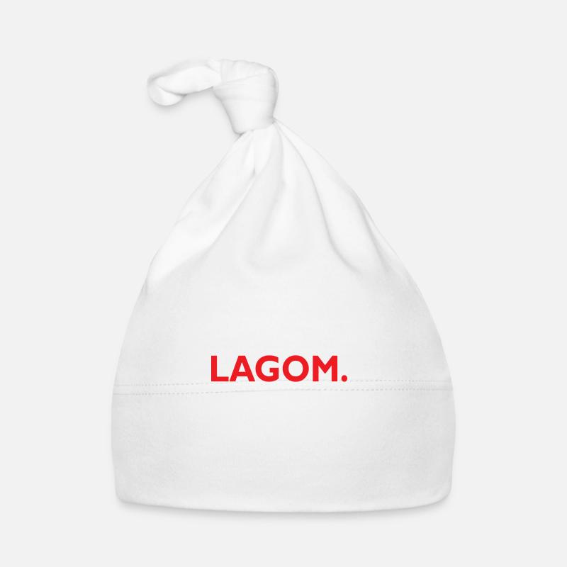 Lagom Geschenk Spruch Swedish Baby Bio-Mütze
