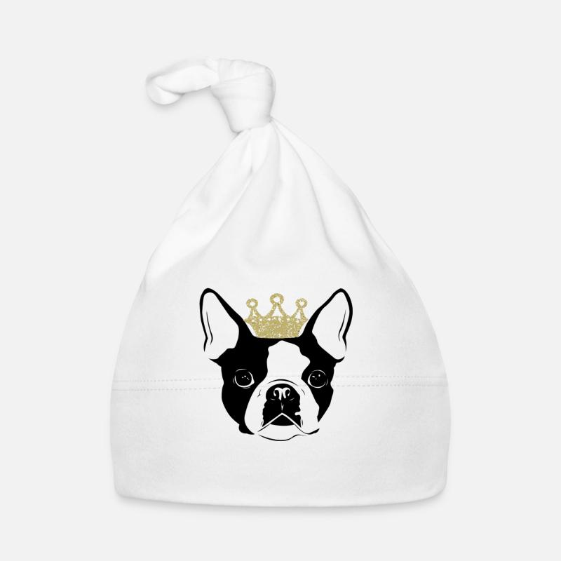 Hund mit Krone Baby Bio-Mütze