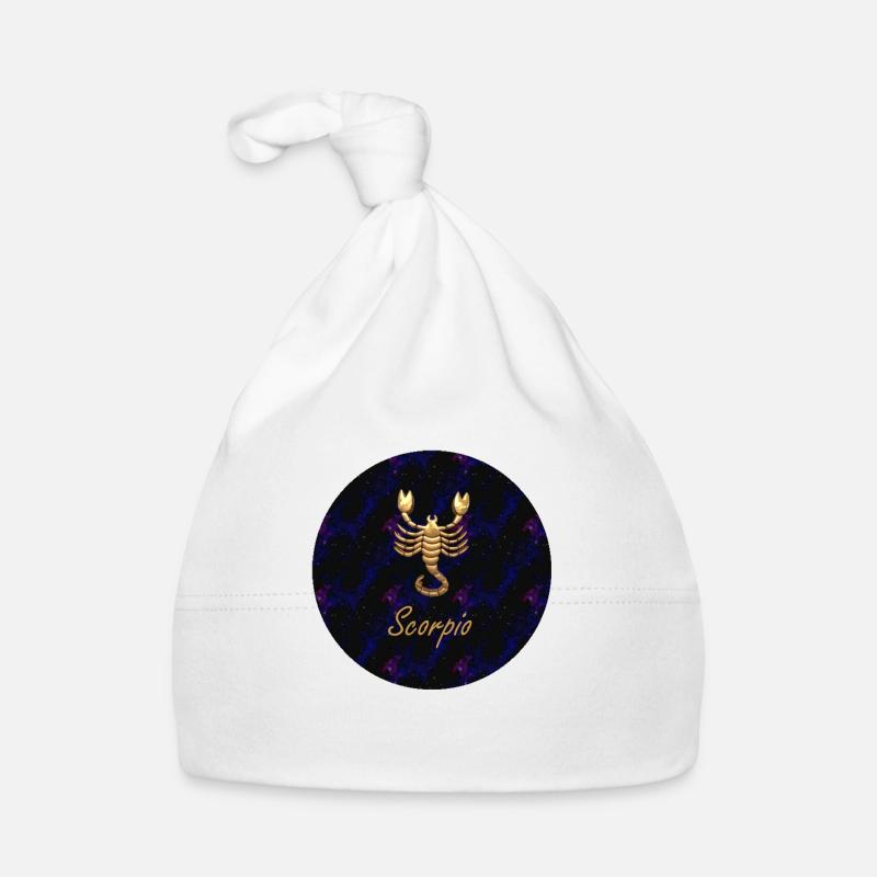 Scorpio Scorpion - Bonnet bio Bébé - blanc