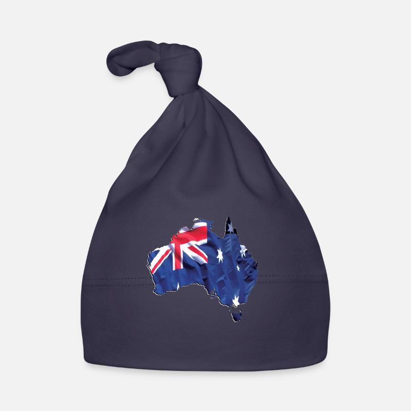 Drapeau australien réel - Carte du drapeau Bonnet bio Bébé