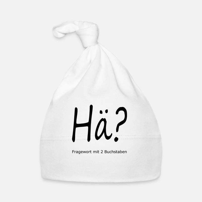Hä? - lustig, cool Baby Bio-Mütze