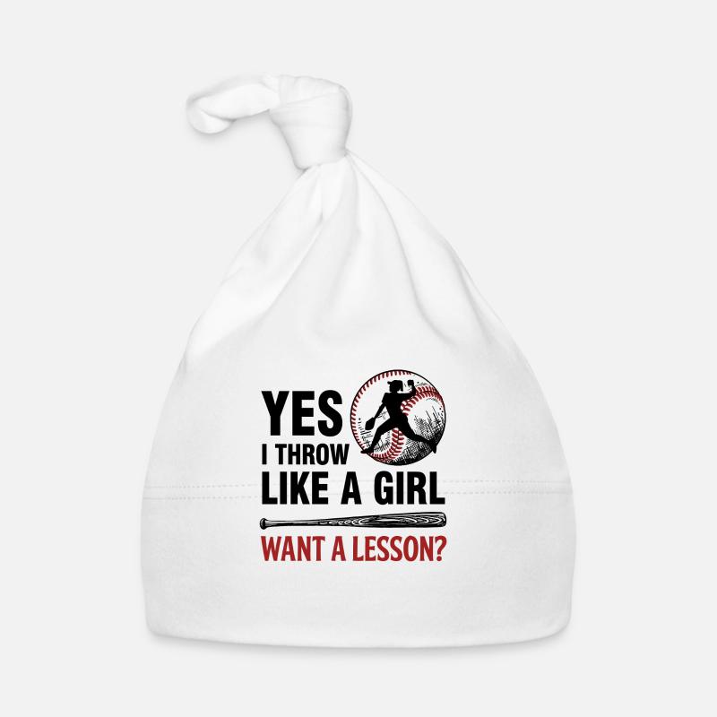 Baseball Frau Pitcher Geschenk Baby Bio-Mütze