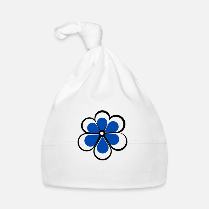Fleur bleu Bonnet bio Bébé