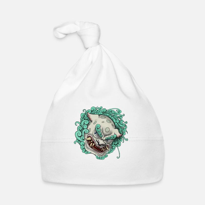 Tibetischer Schneelöwe Baby Bio-Mütze