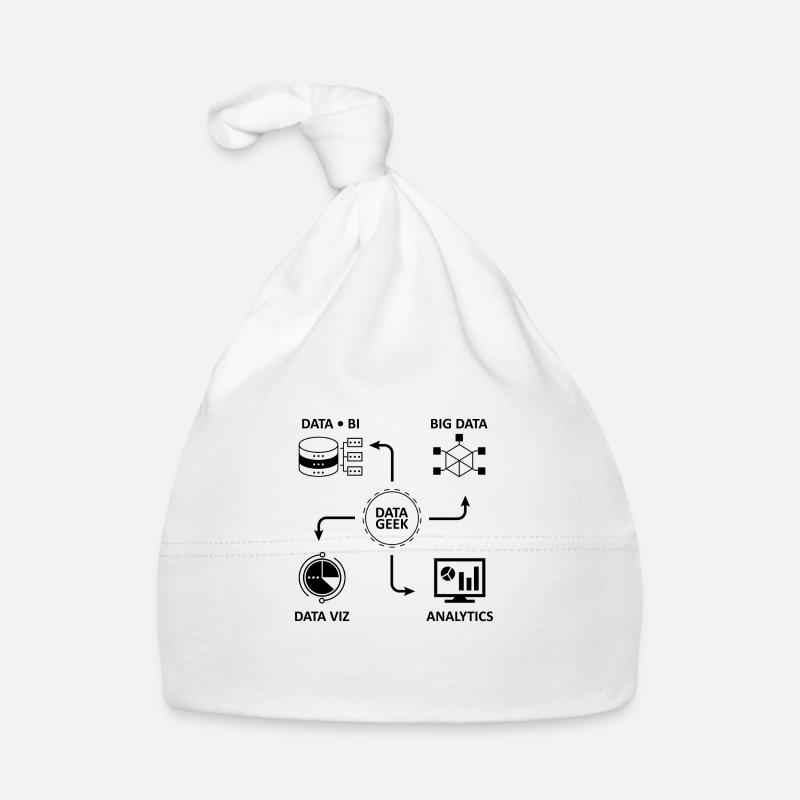 Analytics Datenwissenschaft Informatik Geschenk Baby Bio-Mütze