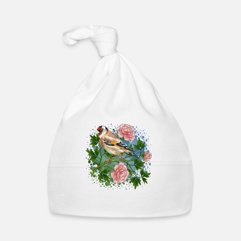 Colorful bird Organic Baby Cap