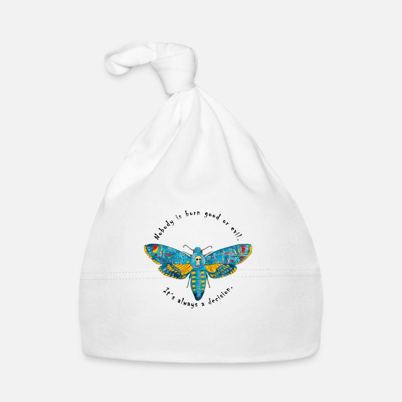Cérête de tête de mort Bonnet bio Bébé
