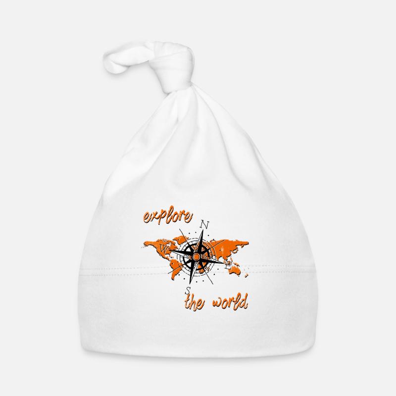 Orange Explore Baby Bio-Mütze