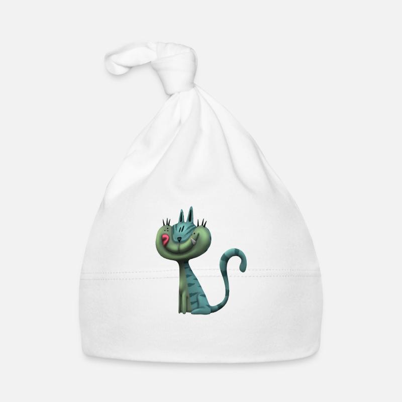 lustige Katze Baby Bio-Mütze
