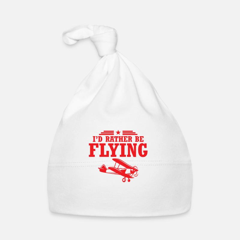 Flying Pilot Luftfahrt Geschenk Flugzeug Baby Bio-Mütze