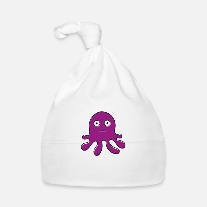 Purple octopus Organic Baby Cap