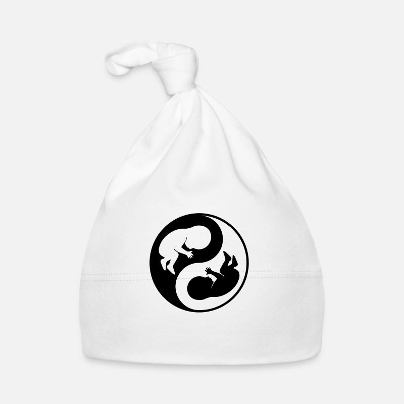 Yin Yang Fötus Babies Baby Bio-Mütze