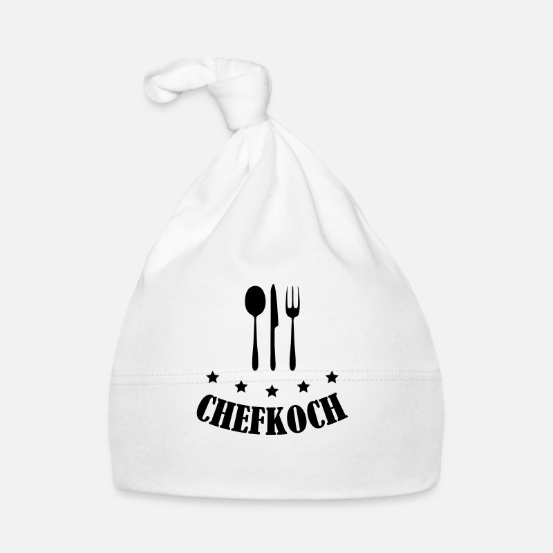 chefkoch - Baby Bio-Mütze - Weiß