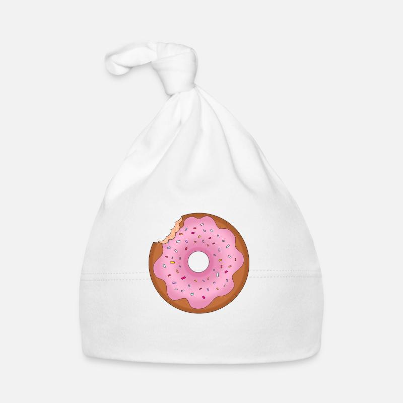 Rosa Donut Baby Bio-Mütze