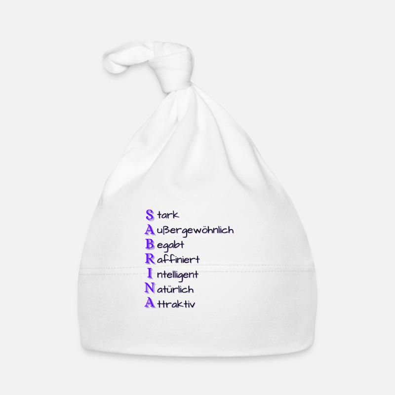 Sabrina- Name und Eigenschaften Baby Bio-Mütze