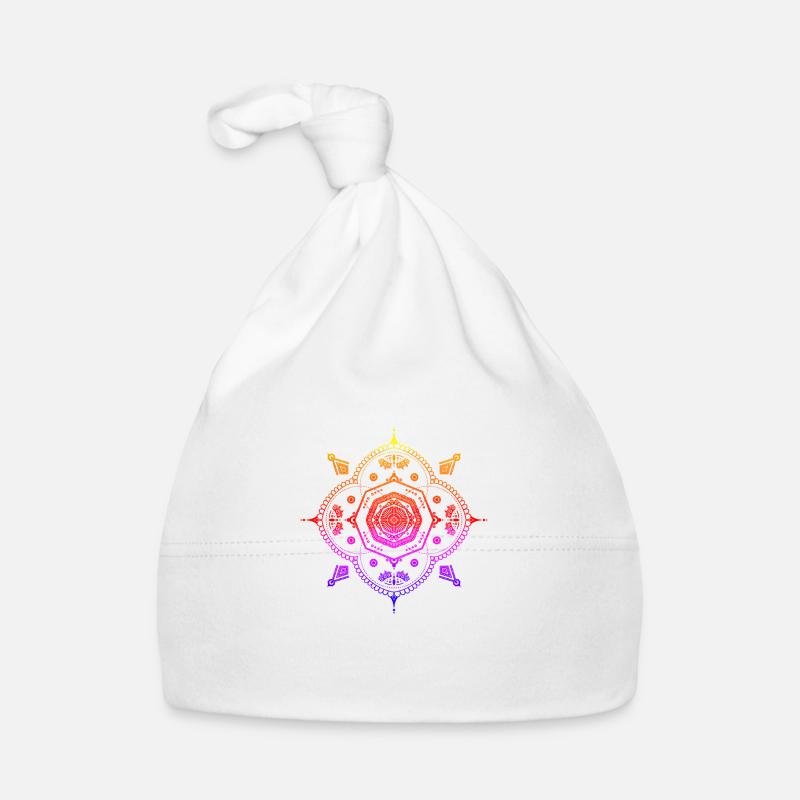 Mandala Boho Mandala Style Pattern bohemian Organic Baby Cap