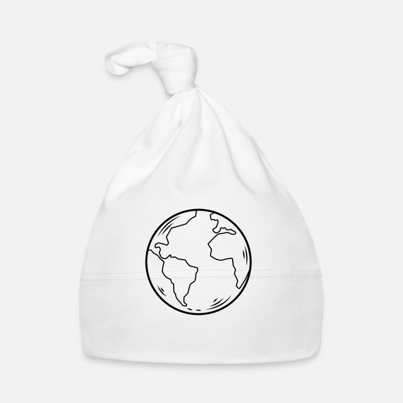Weltkugel Baby Bio-Mütze