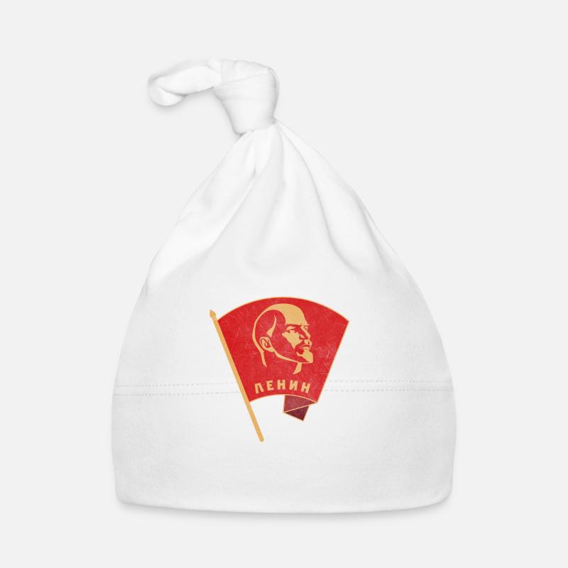Lenin Gagarine Spoutnik Espace Russie Astronaute Bonnet bio Bébé