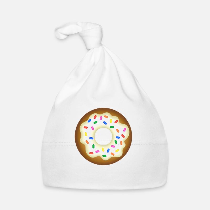Tasty Iced Doughnut Organic Baby Cap