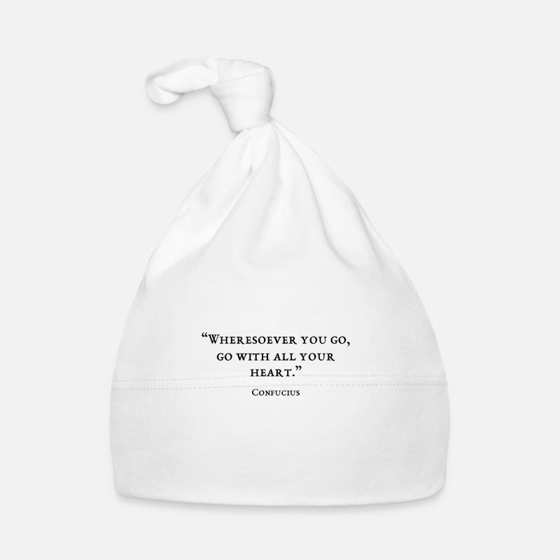 Zitat des Philosophen Baby Bio-Mütze