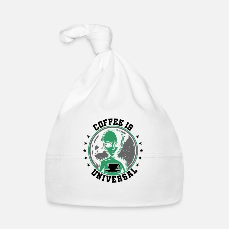 Alien Coffee is Universal Gift Organic Baby Cap