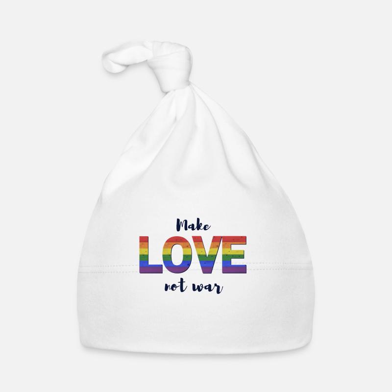 Make Love Not War Pride édition 2021 Bonnet bio Bébé