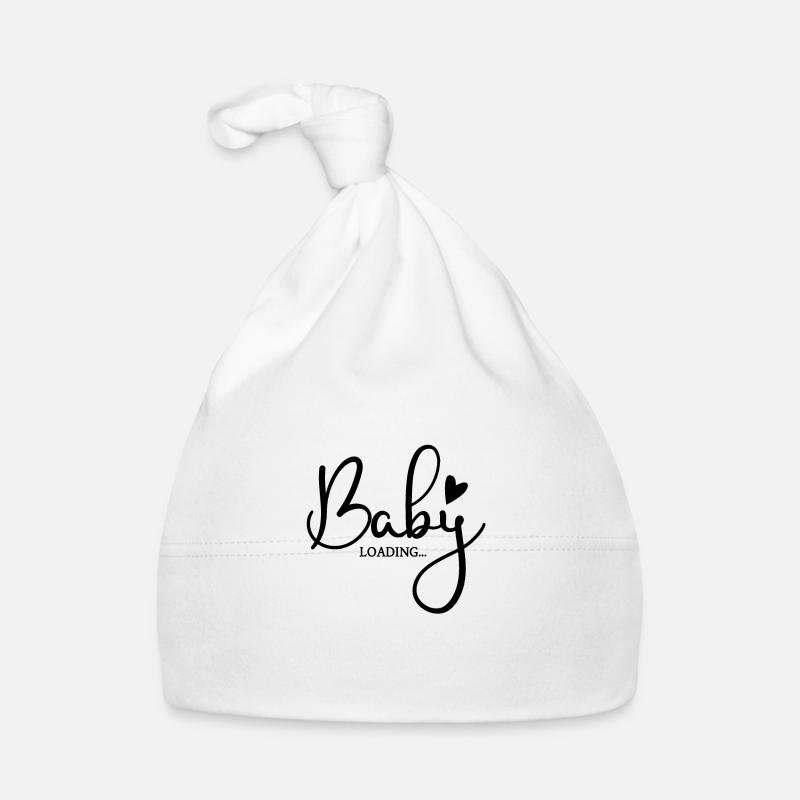 Baby Loading... - Baby Bio-Mütze - Weiß