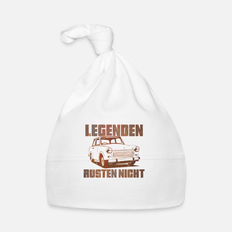 Trabi Trabbi  Pappe DDR Auto Baby Bio-Mütze