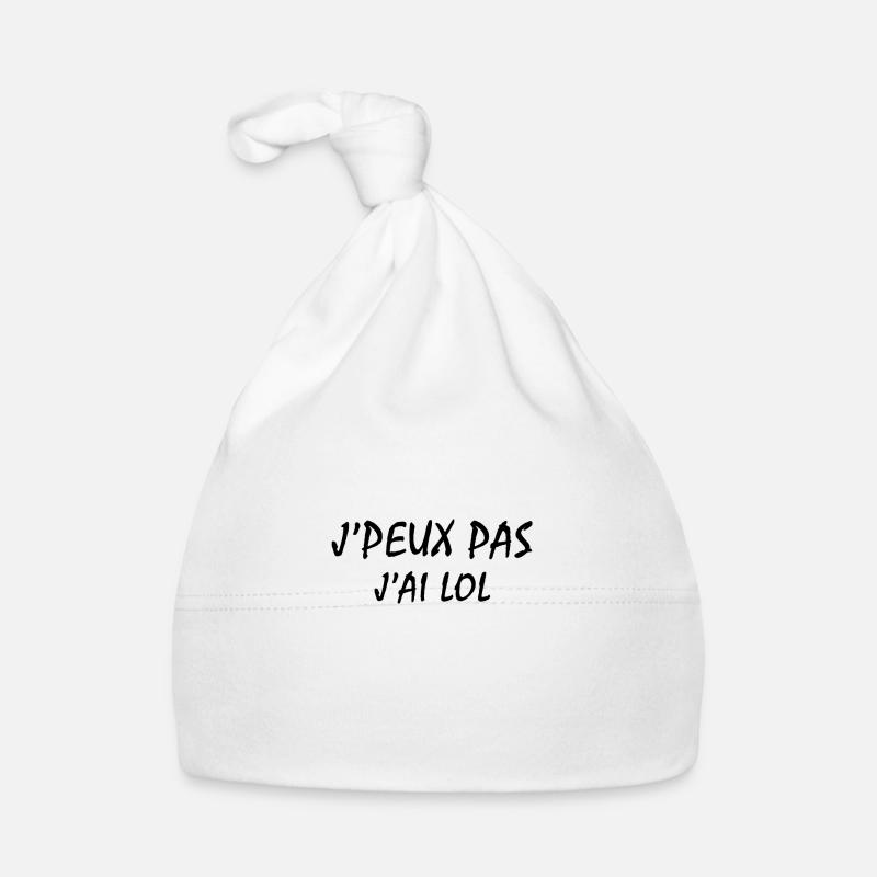 Je peux pas j'ai LOL Bonnet bio Bébé