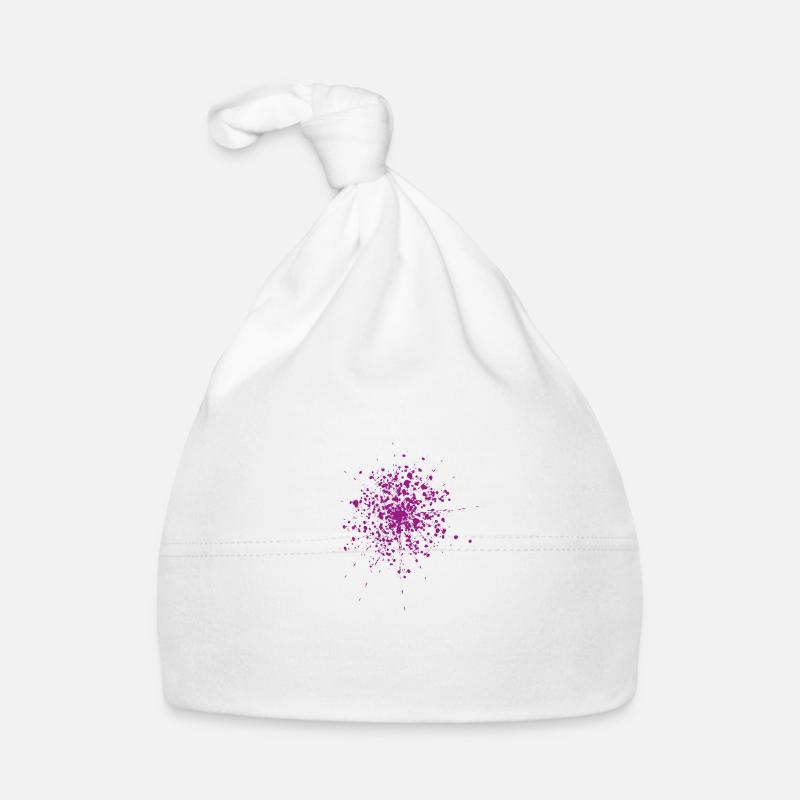 Colorsplash purple Baby Bio-Mütze