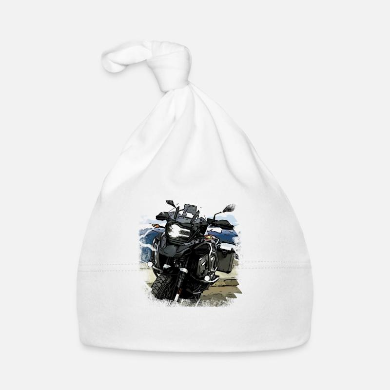 GS noir - Bonnet bio Bébé - blanc