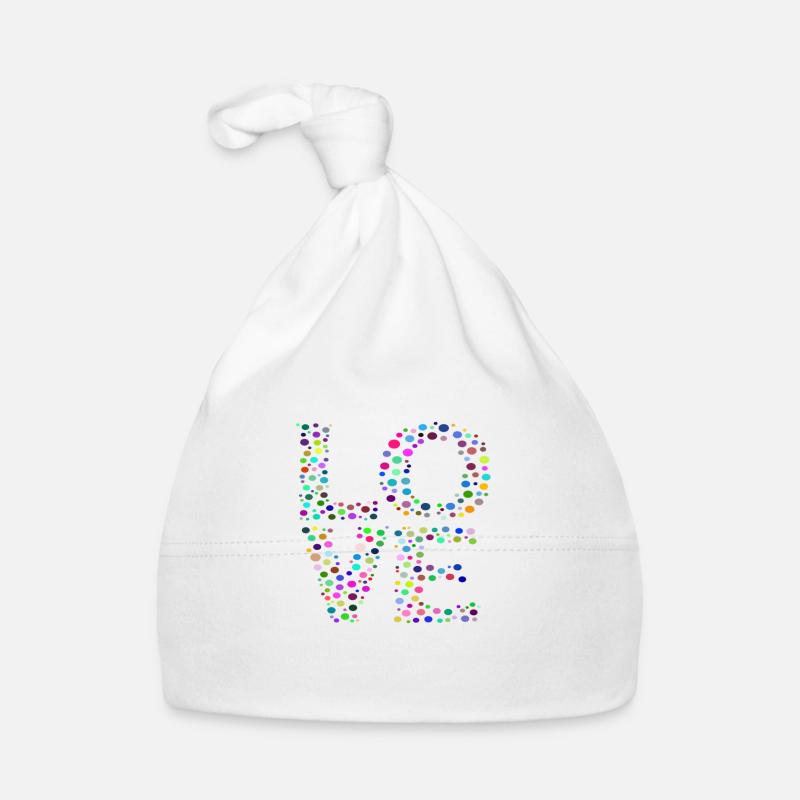 Love - Cute Quote Organic Baby Cap
