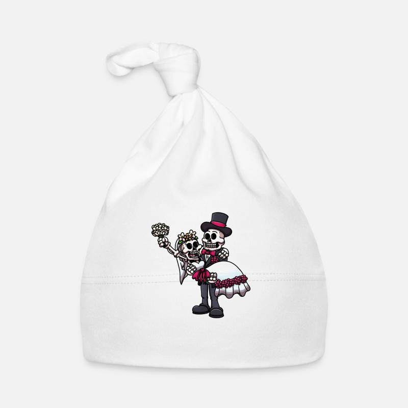 Squelettes mariés Bonnet bio Bébé